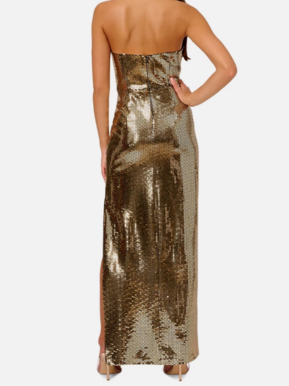 Liv Foster Strapless Sequin Gown - Picture 3 of 3
